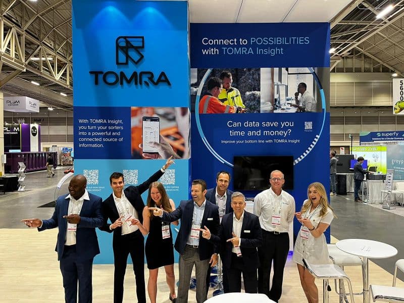 Team TOMRA Recycling in fiera