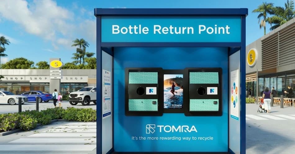 Victoria TOMRA reverse vending machine kiosk