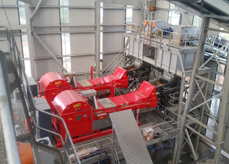 Two TOMRA COM Tertiary sorters working side by side