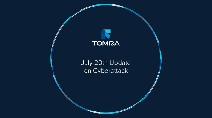 20. juli-oppdatering om dataangrep mot TOMRA