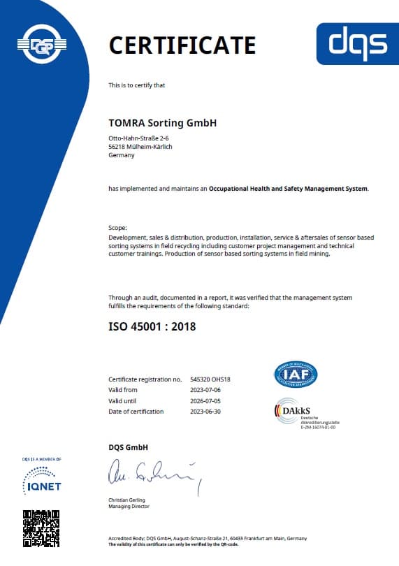 Certificação ISO 45001